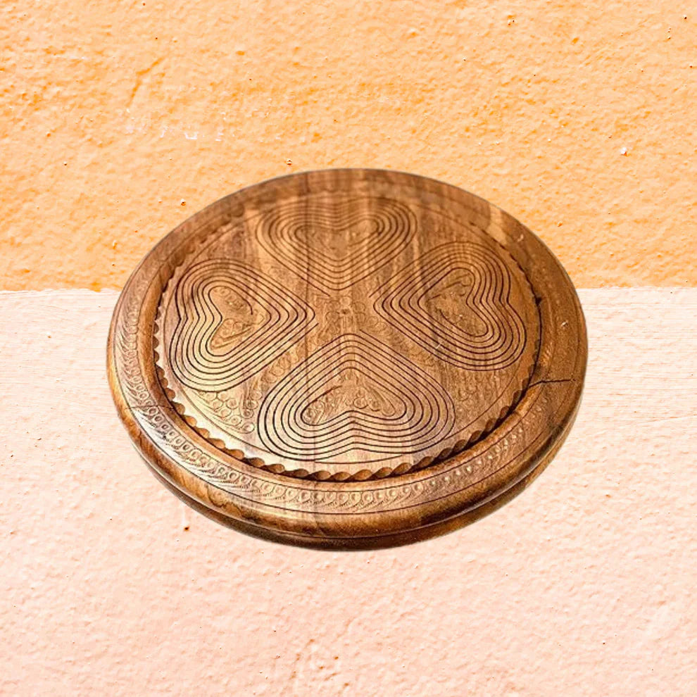 Wooden Collapsible Dry Fruit Basket - Kaalza Cafts