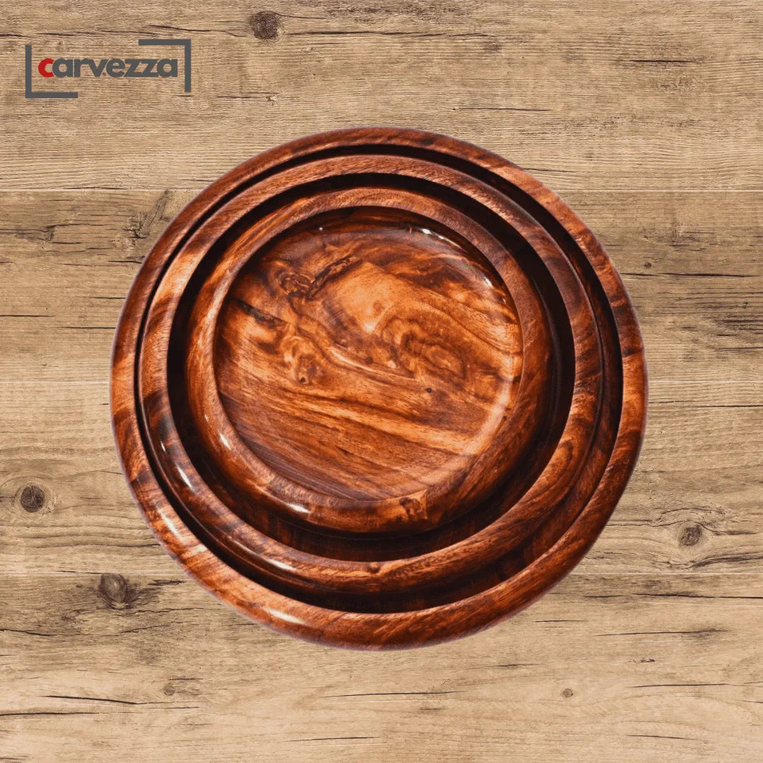 WOODEN PIZZA TRAY SET