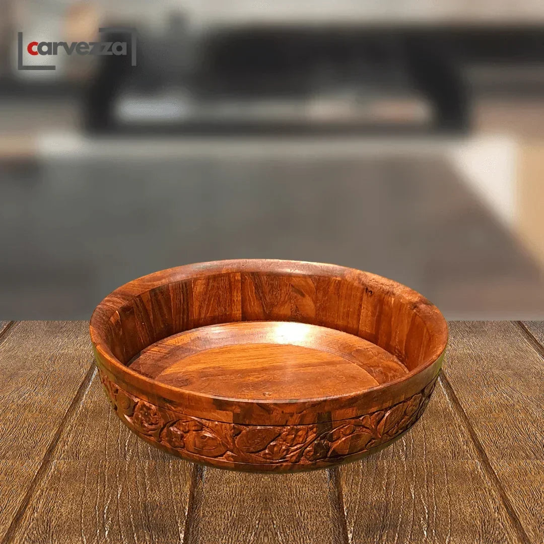Multi-Purpose Wooden Bowl - Kaalza Cafts