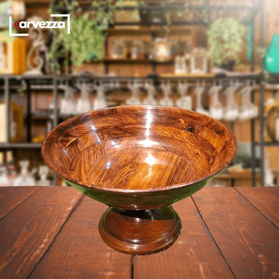 Wooden Fruit & Salad Bowl - Kaalza Cafts