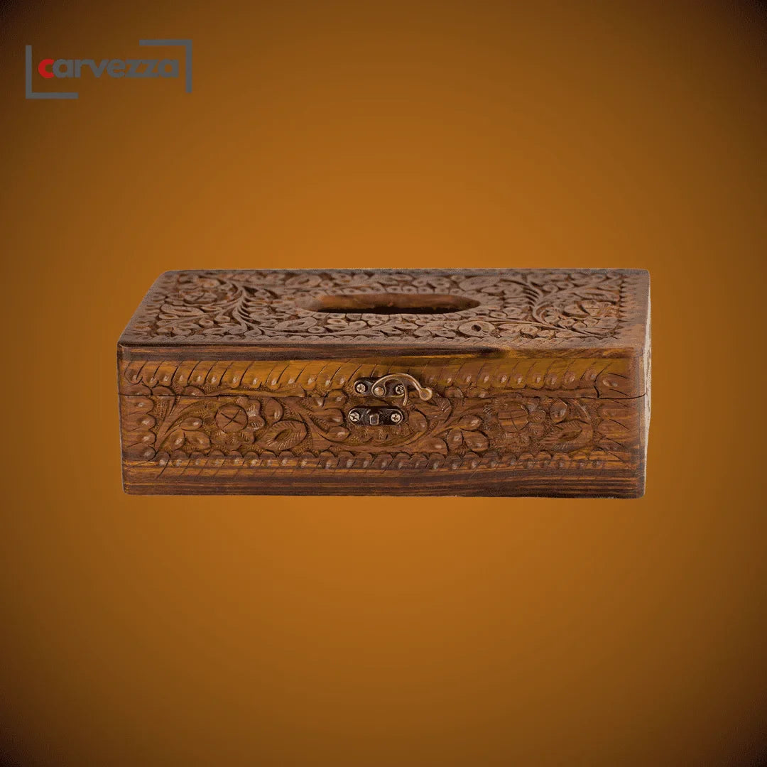 Wooden Tissue Box Holder