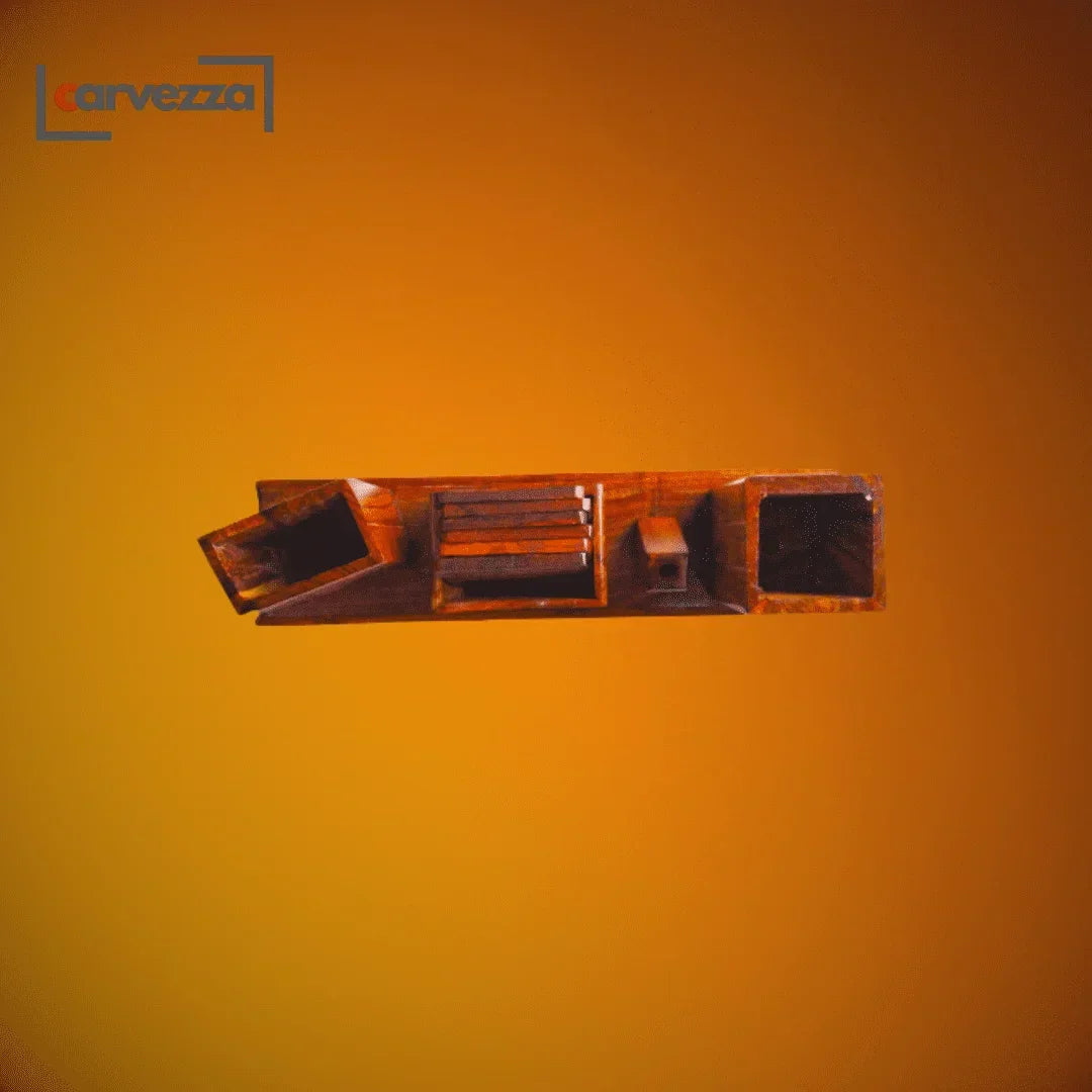 Wooden Office Desk Organizer - Kaalza Cafts