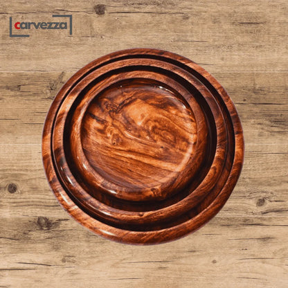 WOODEN PIZZA TRAY SET