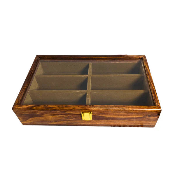 Handmade Wooden Organizer Box for Sunglasses